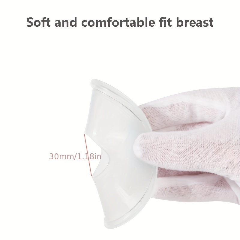 2pcs Portable Breast Milk Collector Pads - Easy-to-Carry, Leak-Resistant, Effortless Milk Expression, Set of Two for Nursing Mothers