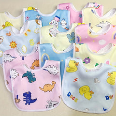 6pcs/set Adorable Waterproof Baby Bibs - Soft Velvety, Quick-Dry, for Daily Use and Easter Gifting