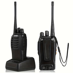 BF888S Walkie-talkie With Flashlight Function, 1500mAh Lithium Battery, USB Integrated Charger, Comes With Walkie-talkie Headphones, Dual Pack, 1-3 Kilometers Communication Distance.