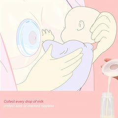 2pcs Portable Breast Milk Collector Pads - Easy-to-Carry, Leak-Resistant, Effortless Milk Expression, Set of Two for Nursing Mothers