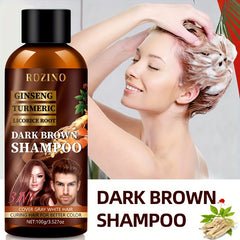 100g Ginseng Shampoo With Turmeric And Licorice Roots, Deep Cleansing, Refreshing And Oil Controlling, Caring For Healthy Hair, Moisturizing And Silky