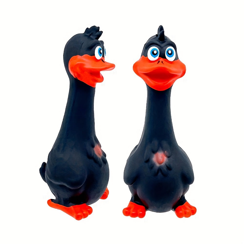 1pc Duck/chicken Design Dog Chew Toys, Tough Squeaky Dog Grinding Teeth Toys - Kerala Elegance