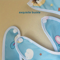 6pcs/set Adorable Waterproof Baby Bibs - Soft Velvety, Quick-Dry, for Daily Use and Easter Gifting