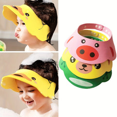 1pc Cartoon Shower Cap, Waterproof Shampoo Cap, Adjustable Shower Cap, Bathroom Shampoo Cap, Portable Shower Cap