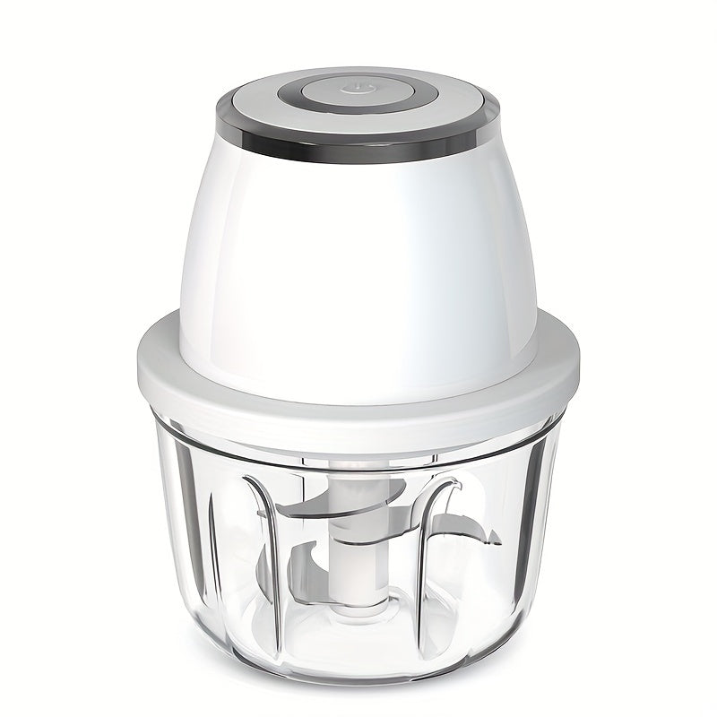 350ML Mini Food Processor - Durable 304 Stainless Steel, Portable, Electric, Wireless, Handheld, USB Rechargeable with Spacious Capacity for Chopping Garlic, Vegetables, and Meat