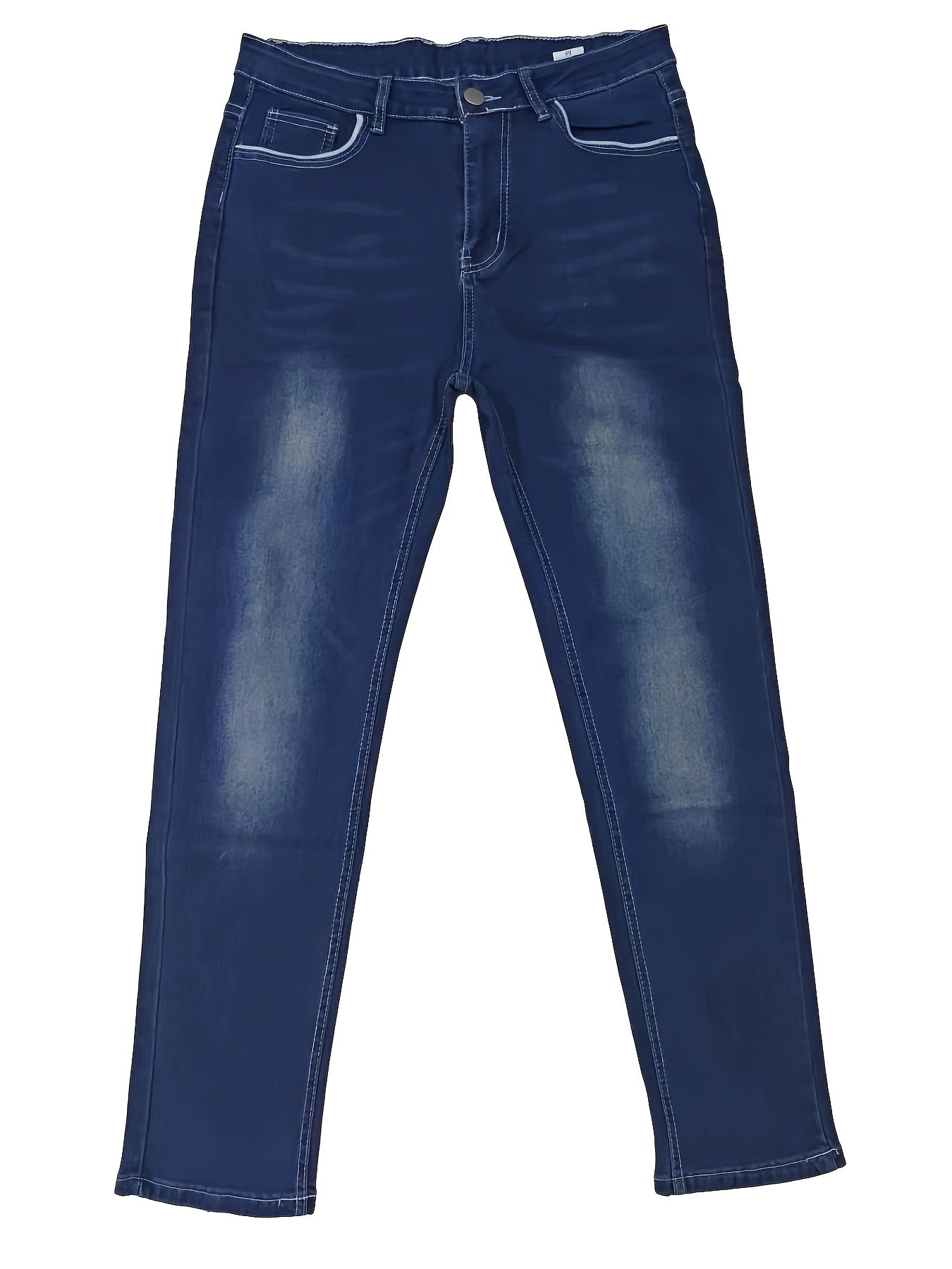 Mens High Stretch Classic Jeans - Fashionable Street Style - Comfortable Fit & Durable Design - Chic Casual Wear for Everyday