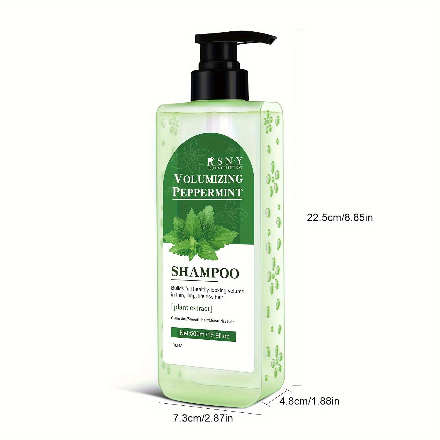 500ml Rosemary Peppermint Shampoo - Deep Cleansing, Strengthens Hair, Healthy Hair Penetrates Root To Tip