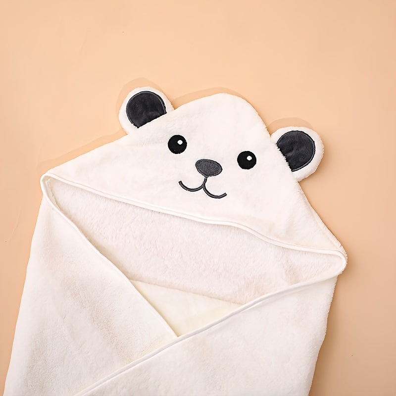 Ultra-Soft Panda Hooded Baby Towel - Super Absorbent, Perfect For Newborns & Toddlers 0-6 Years, Ideal Bathrobe Gift For Boys & Girls Baby Bath Accessories Baby Towels