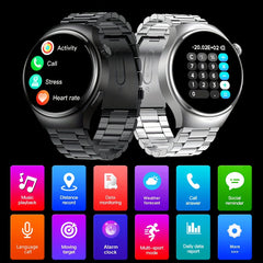 2024 Men Smart Watch Big Screen Custom Dial Answer Call Fitness Tracker  Sport Smartwatch for Men