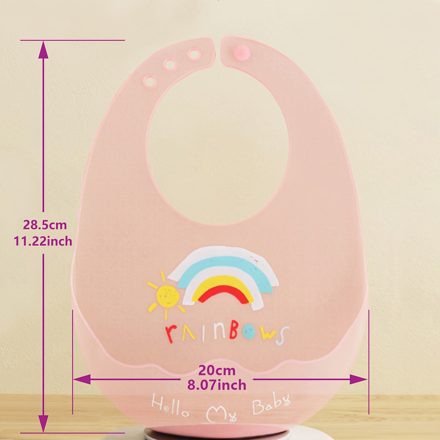 1pc Ultra-Lightweight Silicone Bib - Thin, Waterproof, and Stain-Resistant for Food Supplement and Saliva Protection - Easy to Clean and Perfect for Mealtime Messes