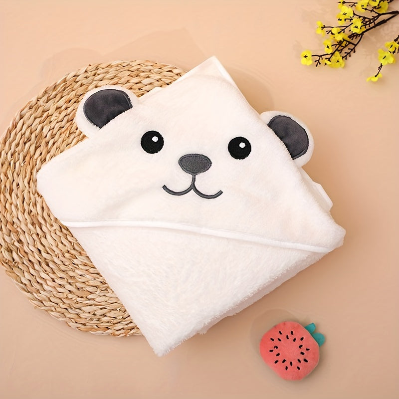 Ultra-Soft Panda Hooded Baby Towel - Super Absorbent, Perfect For Newborns & Toddlers 0-6 Years, Ideal Bathrobe Gift For Boys & Girls Baby Bath Accessories Baby Towels