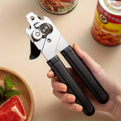 Three-in-One Can Opener – Multifunctional Manual Tool for Seniors and Weak Hands – Powerful and Easy-to-Use Can Opener for Household Kitchen, Restaurant, and Party Supplies – Kerala Elegance