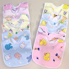 6pcs/set Adorable Waterproof Baby Bibs - Soft Velvety, Quick-Dry, for Daily Use and Easter Gifting