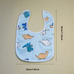 4/6pcs Adorable Cartoon Crystal Velvet Bibs - Waterproof, Leak-proof & U-shaped for Easy Feeding - Soft, Durable & Comfortable - Perfect for Mealtime & an Ideal Easter Gift with Assorted Designs