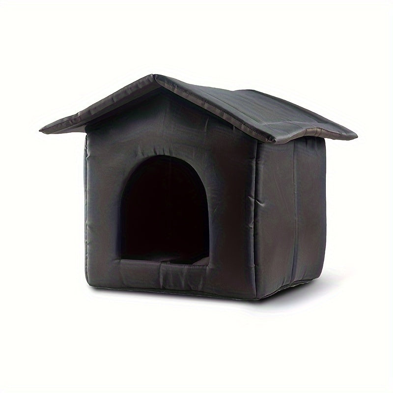 Cozy Waterproof Cat Nest, Outdoor Pet House, Non-slip Stable Stray Cat House, Durable Oxford Cloth Outdoor Cold-proof Shelter