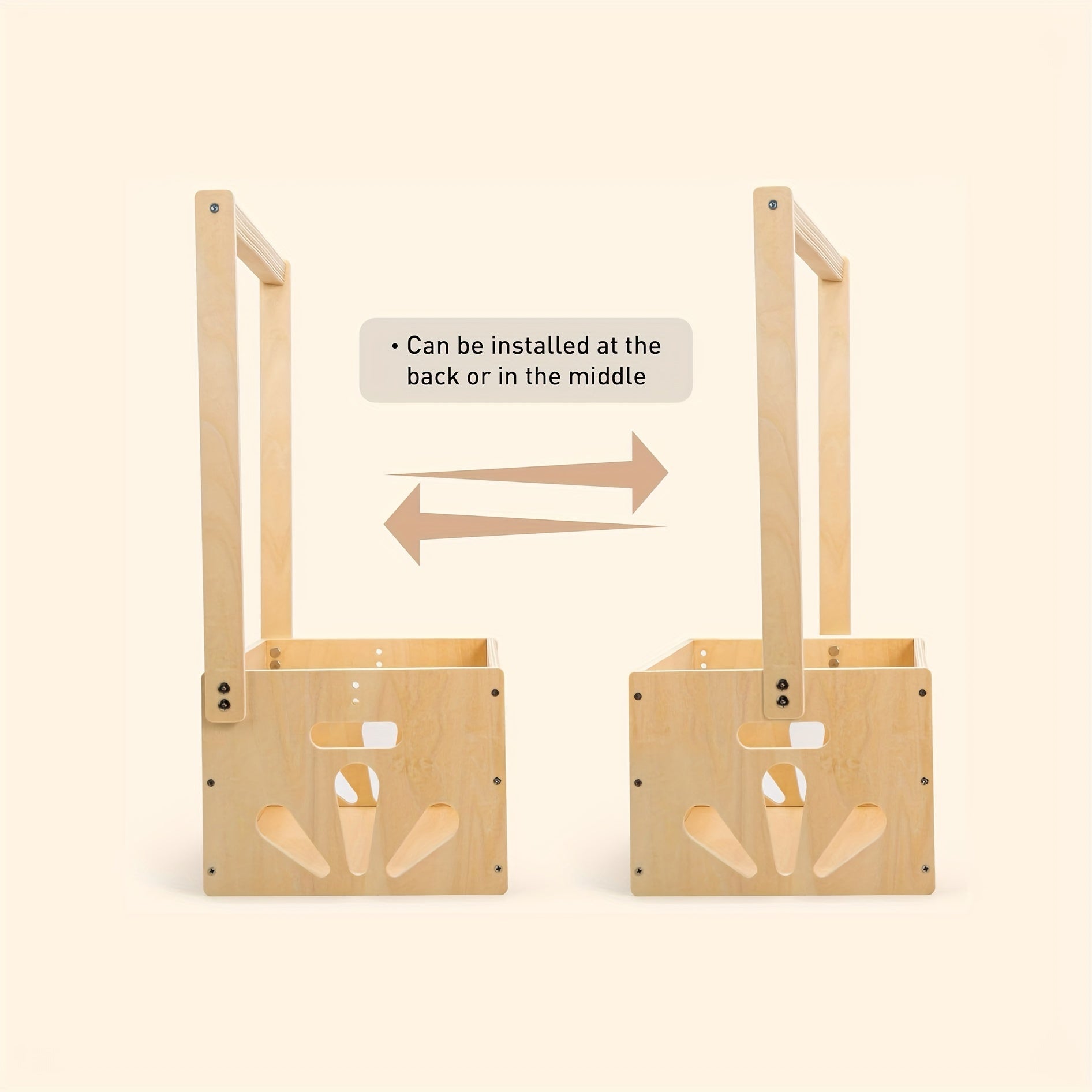 Newborn Baby Storage Crate with Hanging Rod: Perfect for Organizing Clothes, Diapers, and Toys - Suitable for 0-3 Year Olds