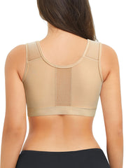 Ultra Comfy Bra - Ultra-Breathable Fabric, Easy-On Front Zip, Full Coverage, Adjustable Straps, Wireless Design - Designed for Women, Perfect for Everyday Lingerie and Underwear Needs