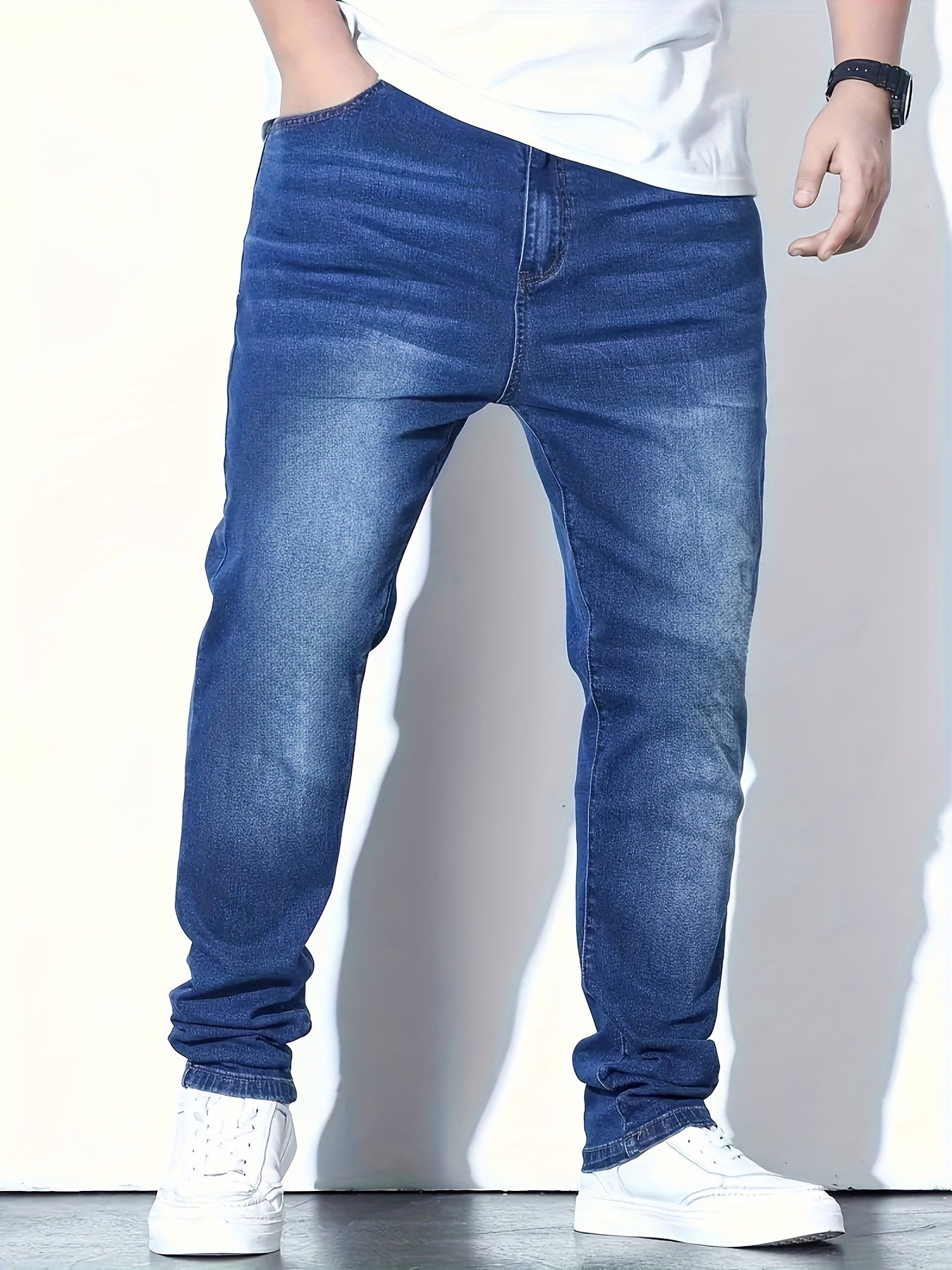 Stretch Jeans - Fashionable, Comfortable, and Versatile Denim Pants with Pockets for Daily Wear, Perfect for All Seasons