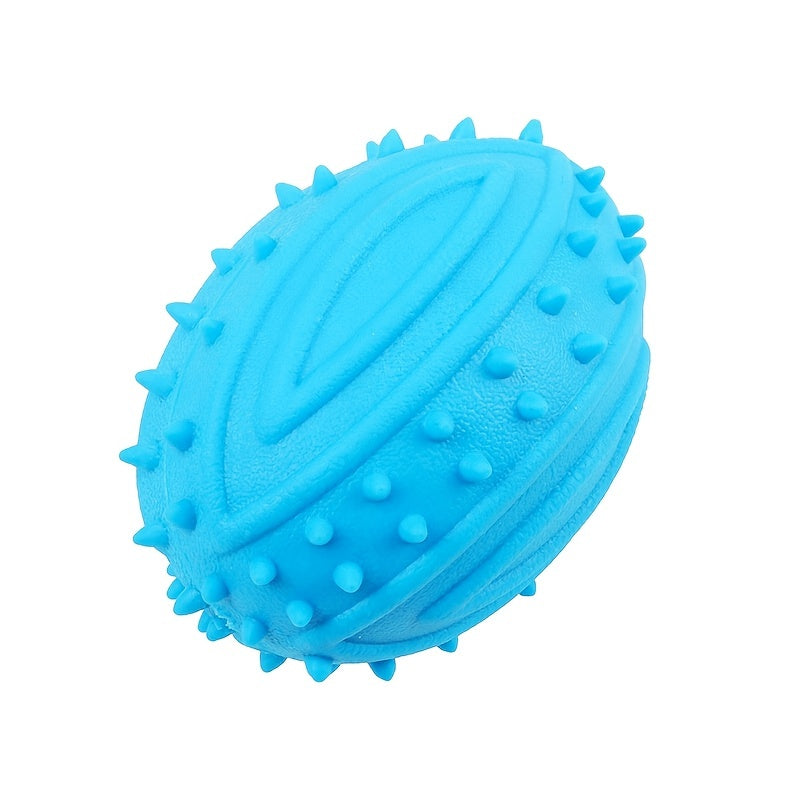 1pc Durable Rubber Rugby Toy for Dogs and Cats - Interactive and Bite Resistant Pet Sound Toy - Kerala Elegance