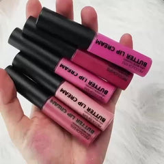 1PC Butter Gloss Non-Sticky Lip Gloss Long Lasting Nude Lip Makeup Hydrating Lip Gloss With Essential Oil High Shine Glossy Lip Tint Long-Lasting Liquid Lipstick