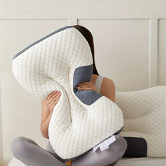 Soft Knitted Cotton SPA Massage Pillows for Neck Support - Suitable for Ages 14 and Above - Made with Polyester Fiber