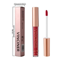 12 colors Matte Velvet Lip Glaze - Long Lasting, Waterproof, Non-Sticky, Smudge Proof Liquid Lipstick Valentine's Day Gifts