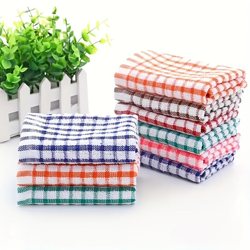 5pcs Modern Cotton Dish Cloths - Lightweight, Reusable Kitchen Towels With Space Theme, Hand Wash Only, Polyester Blend Dish Towels Dish Towels For Kitchen