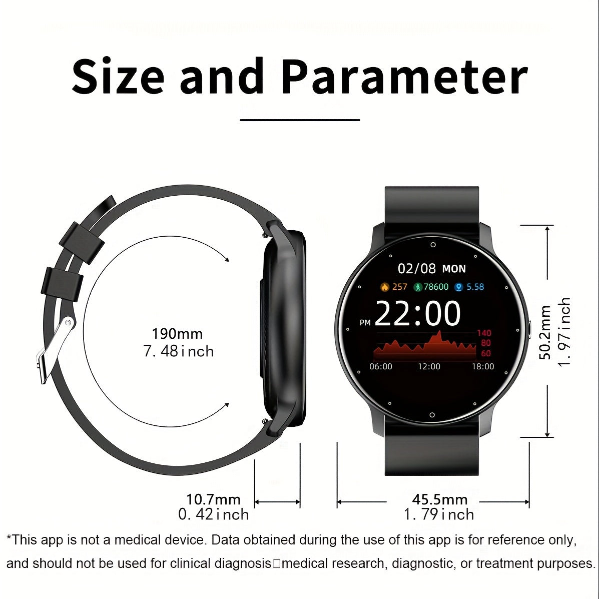 Multifunctional Sports Smartwatch–Waterproof & Full Touch Screen Display–Men's Fitness Tracker for Android & iOS–Activity Monitoring & Connectivity Essentials