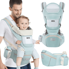 Baby Carrier Waist Stool With Storage Bag, Kangaroo Shoulder Swaddle Sling Infant Kid Wrap Ergonomic Backpack Hipseat For 3-36 Months Baby Christmas, Halloween, Thanksgiving Day Gift