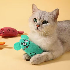 Interactive Plush Cat Toy for Chew and Bite Play - Soft and Durable Pet Throw Toy - Kerala Elegance