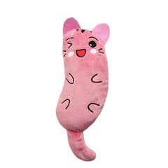 Interactive Plush Cat Toy for Chew and Bite Play - Soft and Durable Pet Throw Toy - Kerala Elegance