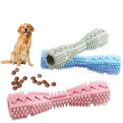 Dog Toothbrush Toy: Soft Rubber Molar Stick For Interactive Cleaning & Chewing! - Kerala Elegance