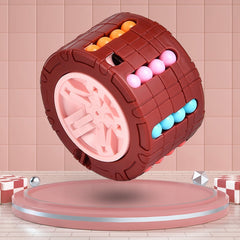 3D Cylinder Cube Puzzle Game - Mind-Boosting & Stress-Relieving Toy - Engaging Rotating Slide Action - Perfect for Infant Development - Ideal Halloween, Christmas, & Thanksgiving Gift - Available in Red, Blue, & Black