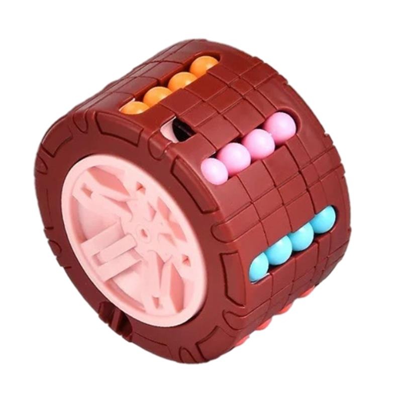 3D Cylinder Cube Puzzle Game - Mind-Boosting & Stress-Relieving Toy - Engaging Rotating Slide Action - Perfect for Infant Development - Ideal Halloween, Christmas, & Thanksgiving Gift - Available in Red, Blue, & Black