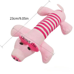 1pc Pig/Elephant/Duck Design Pet Grinding Teeth Squeaky Plush Toy Durable Chew Toy For Dog Interactive Supply - Kerala Elegance