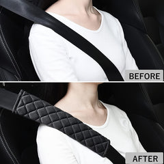 Ultimate Comfort Car Seat Belt Covers - Universal Fit, 2pcs Set, Premium Shoulder Pads for Smooth Driving Experience