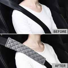 Ultimate Comfort Car Seat Belt Covers - Universal Fit, 2pcs Set, Premium Shoulder Pads for Smooth Driving Experience