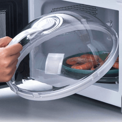 1pc Microwave Splash Cover, Transparent Microwave Oven Food Cover, Reusable Airtight Food Cover, Kitchen Heat Resistant Lid