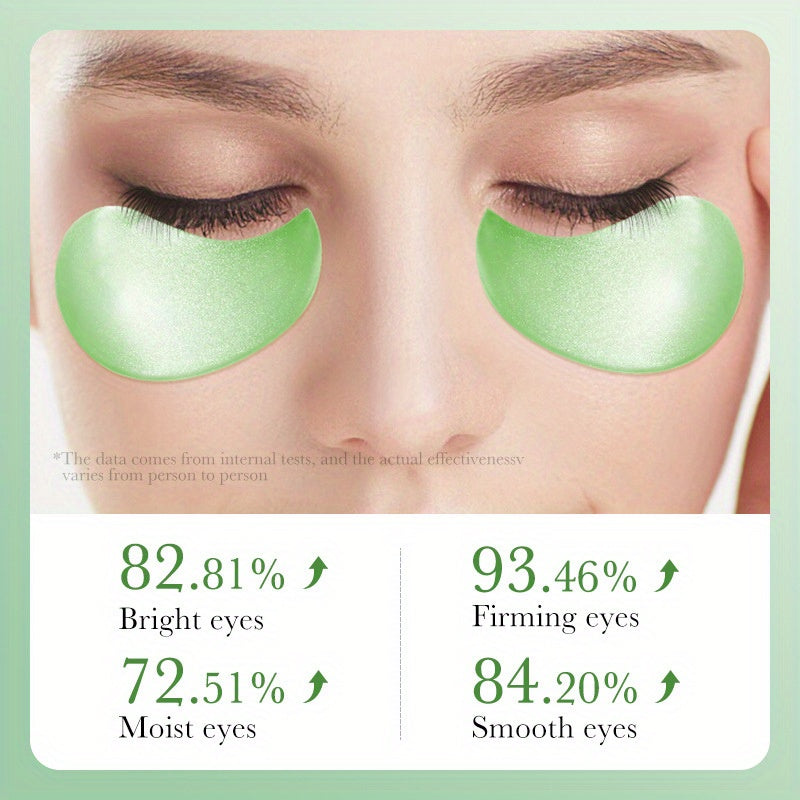 60pcs/Box, Aloe Vera Collagen Crystal Eye Mask Moisturizing And Firming Eye Care Eye Mask