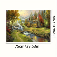 1000pcs Thickened Paper Adult Oil Painting Puzzles, Artwork For Adults, Fun Classic Family Game