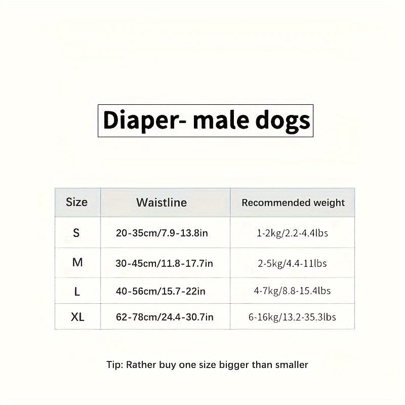 10pcs Super Absorbent Leak-proof Disposable Dog Diapers, For Dogs, Pet Supplies