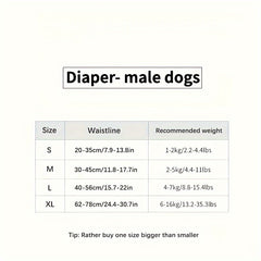 10pcs Super Absorbent Leak-proof Disposable Dog Diapers, For Dogs, Pet Supplies