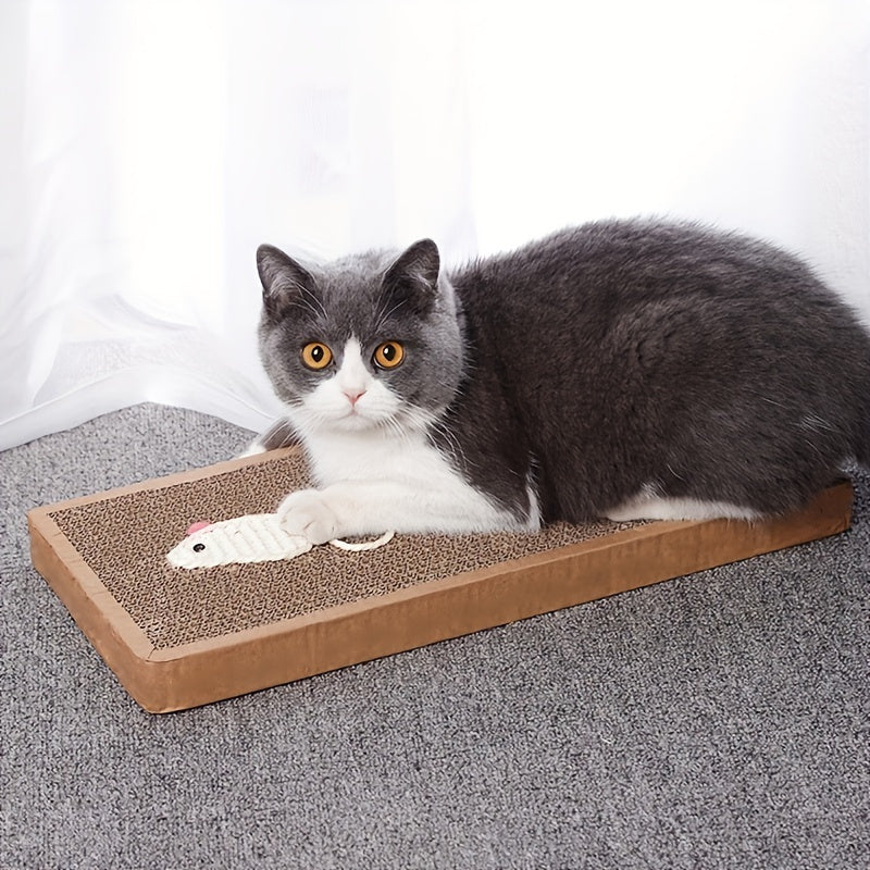 Premium Cat Scratcher Pad Cat Toy - Durable Scratching Board For Indoor Play And Claw Maintenance - Kerala Elegance