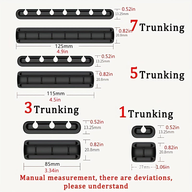 1pc, 5/7 Holes, Wire Slot Multifunctional Cable Organizer, USB Cable Fixing Hub, Life Tools