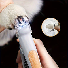 Easy-Grip Led Pet Nail Clipper For Dogs & Cats - Safe Paw Grooming Tool, Non-Rechargeable Battery Dog Nail Clippers Dog Clippers For Grooming