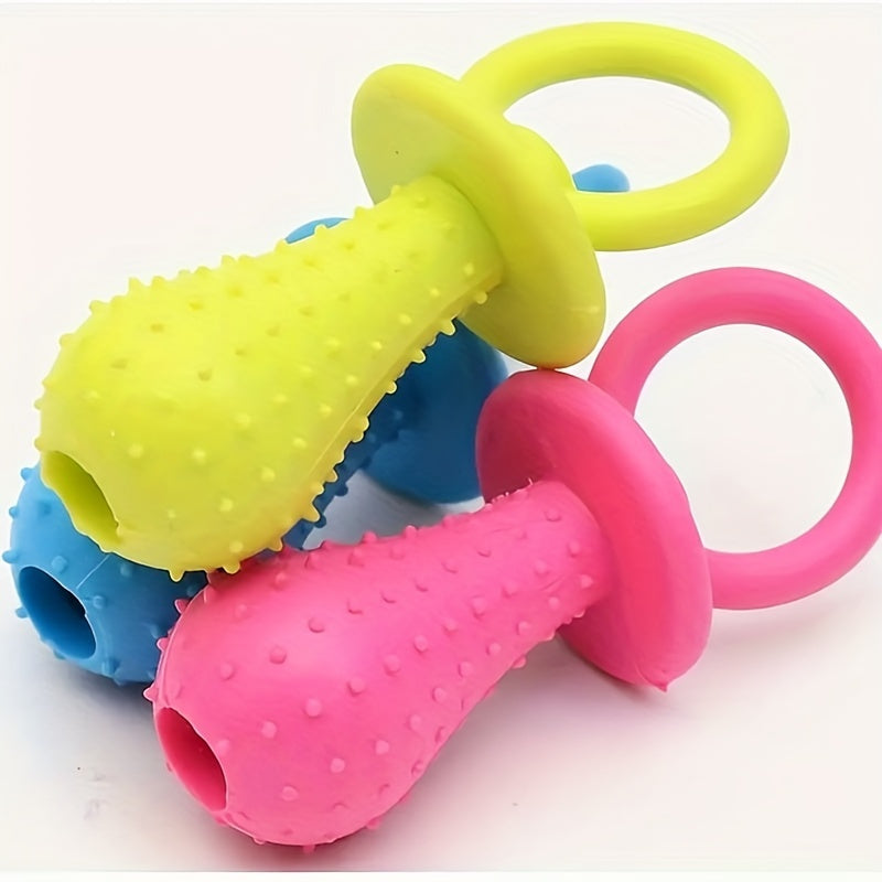 Dog Pacifier Chew Toy for Puppies - Silicone Dental Health Teething Toy, No Battery Needed, Durable and Fun Play Accessory for Pets - Kerala Elegance