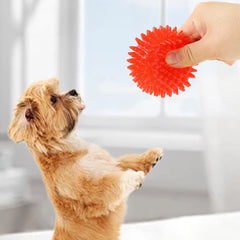 Durable Latex Squeaky Dog Toy Ball - Bite-Resistant Chew Toy For Small Breeds, Soothing Pet Dental Health Dog Toys For Aggressive Chewers Dog Toys Aggressive Chewers - Kerala Elegance