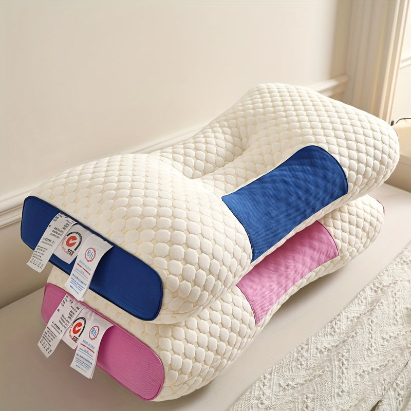 1pc Knitted Cotton Massage Pillow, Pillow For Side Sleepers, Back And Stomach Support, Maternity Pillow