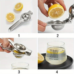 Stainless Steel Manual Citrus Juicer - Easy-To-Use Lemon & Orange Squeezer, Durable Kitchen Gadget For Fresh Juice Juicer Machine Lemon Juice Squeezer