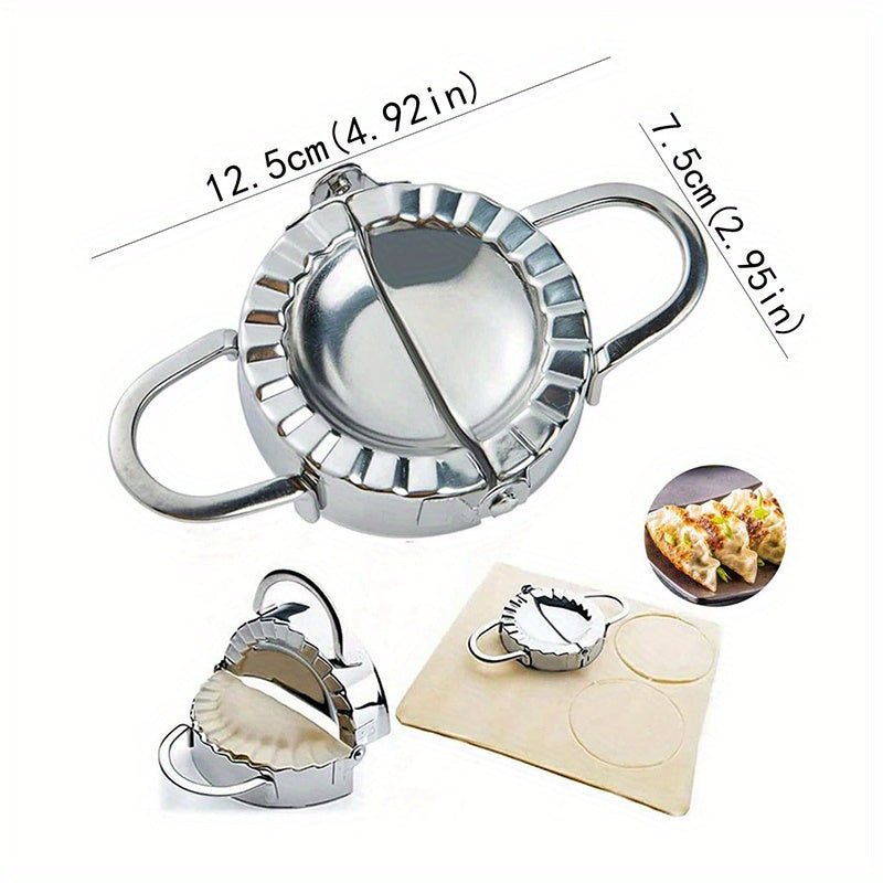 Easy-Use Stainless Steel Dumpling & Ravioli Maker - Perfect For Homemade Dumplings, Pastries & Pies